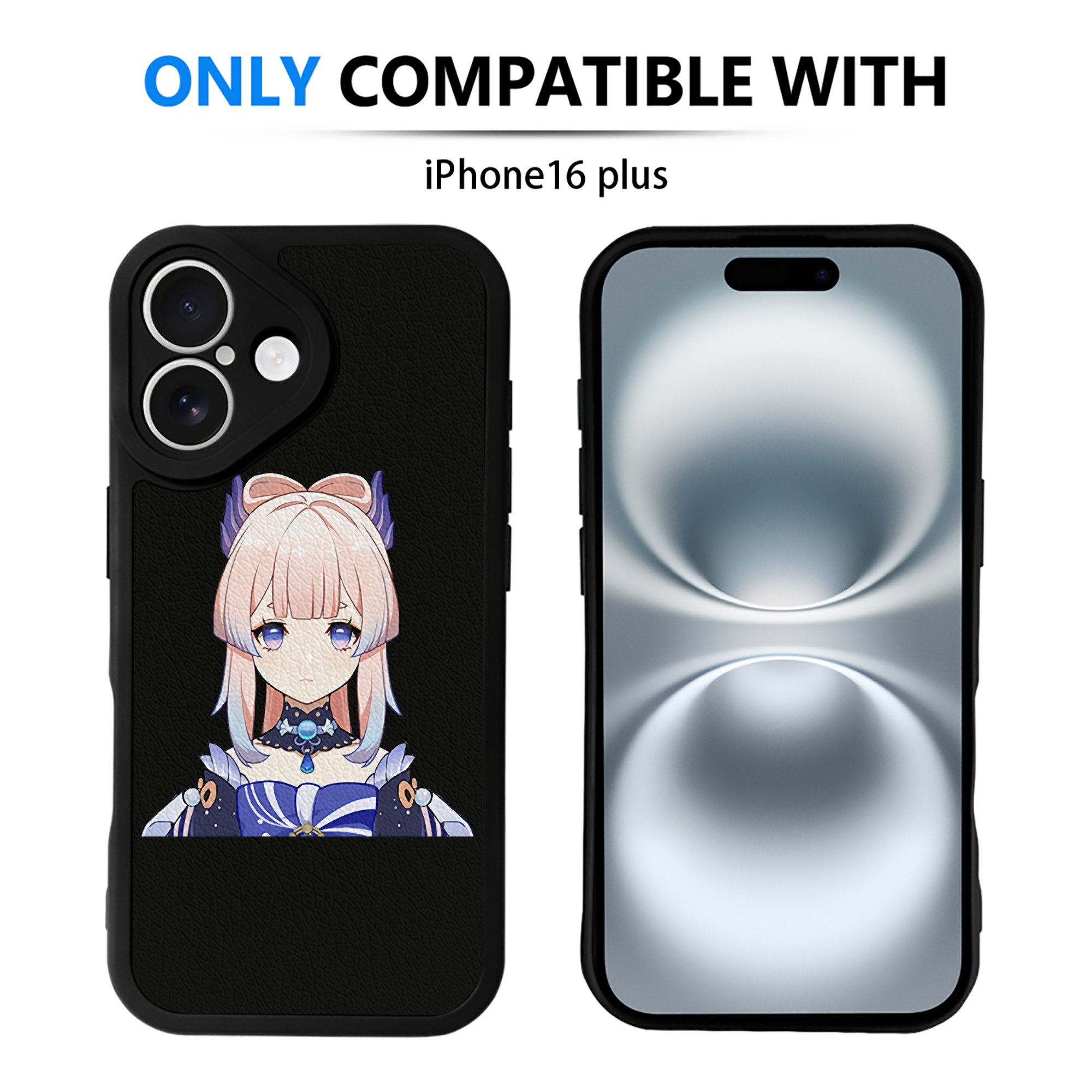 げんし神 珊瑚宮心海 サンゴノミヤ・ココミ genshin Sangonomiya Kokomi 【iPhone 16シリーズ対応】シリコンスマホケース（レザー調） 材質：シリコン
